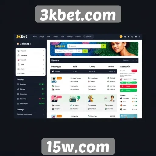 Interface do usuário e navegação no 3kbet.com